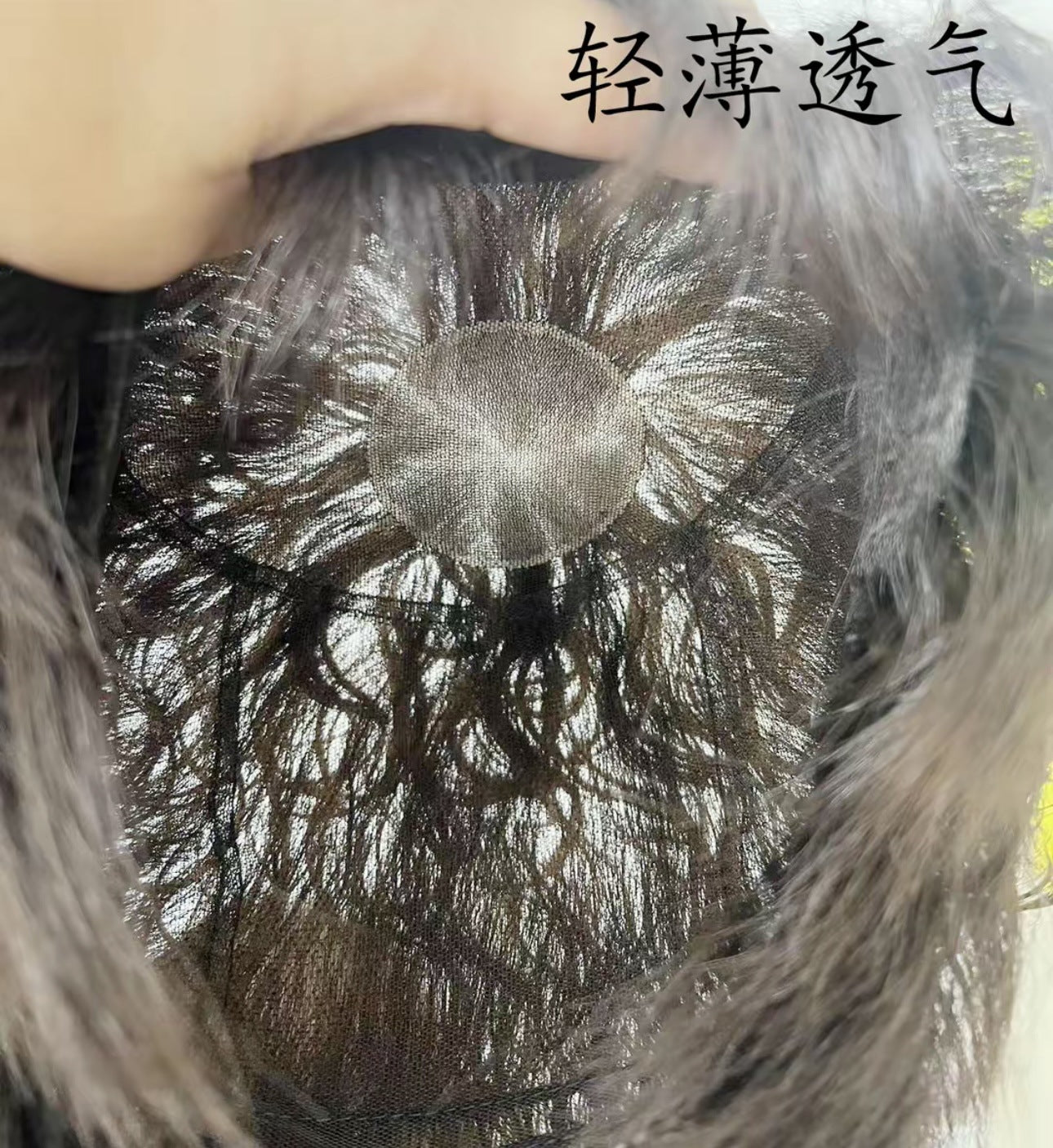 中老年人發女修顏波波短款媽媽遮蓋白頭全發手織全頭套全手織假髮
