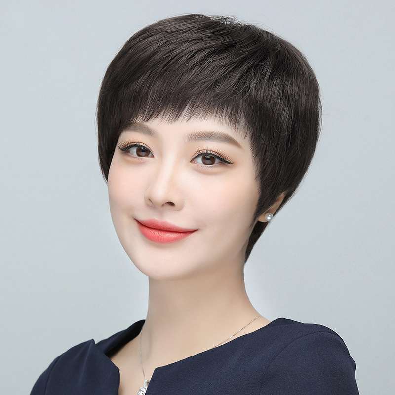 【高端全手织】【值得送妈妈的礼物】全头套轻薄透气假发