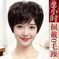 【送给妈妈的礼物】假发女全头套真人发丝短发真发无痕隐形中老年女妈妈款高端全真发