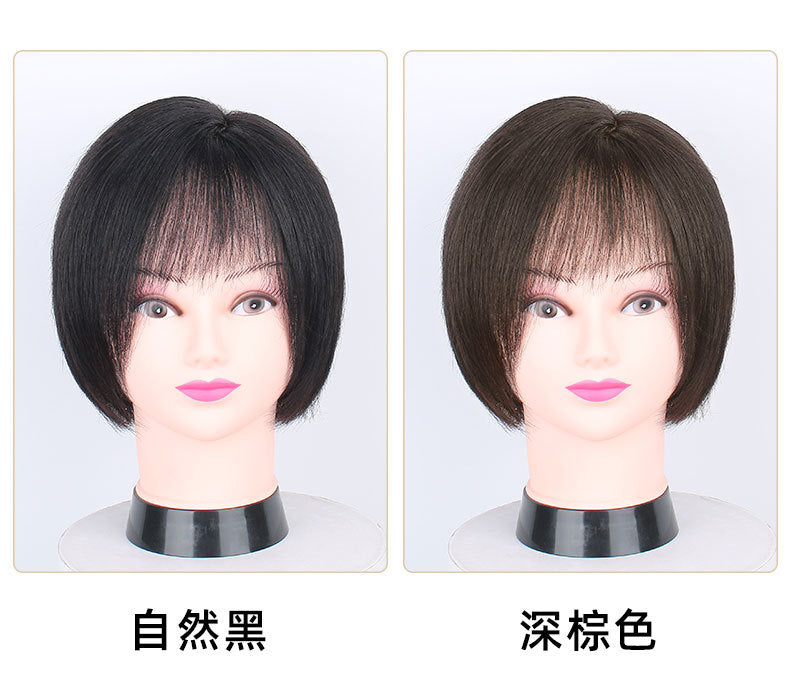 假髮工廠全真發逼真透氣遮白女士大頭皮短髮波波頭整頂全頭套現貨