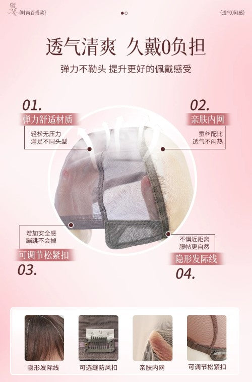 假髮短髮女波波頭真發全真人髮絲自然假髮套媽媽減齡整頂全頭套