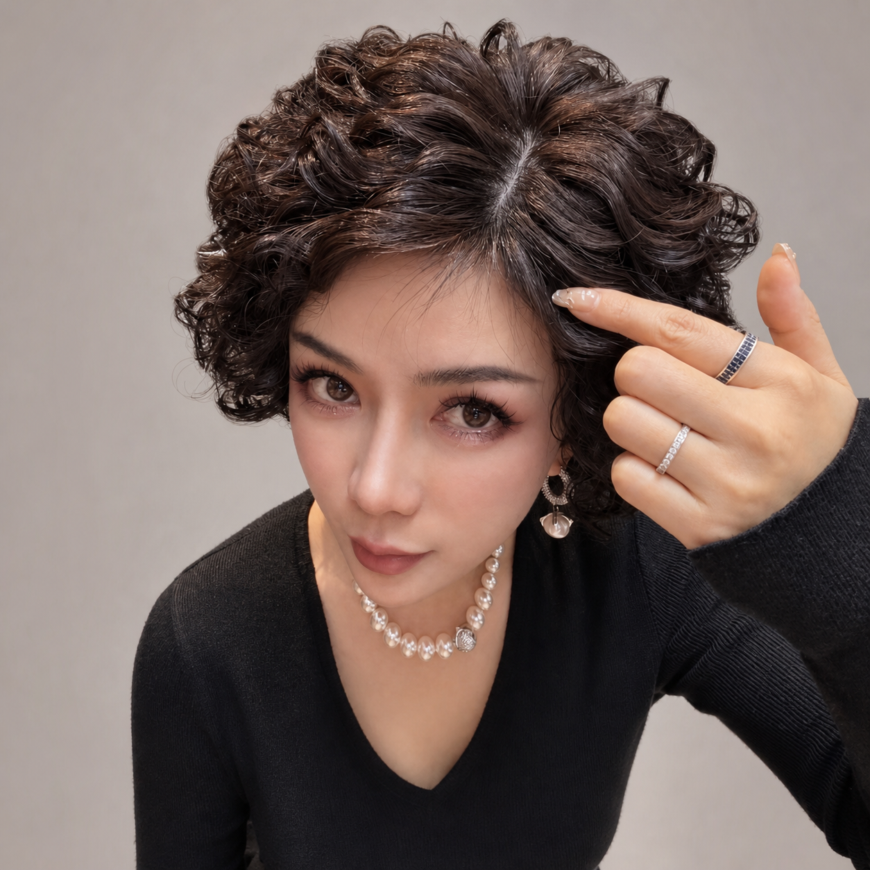 法式時尚減齡慵懶風真人髮