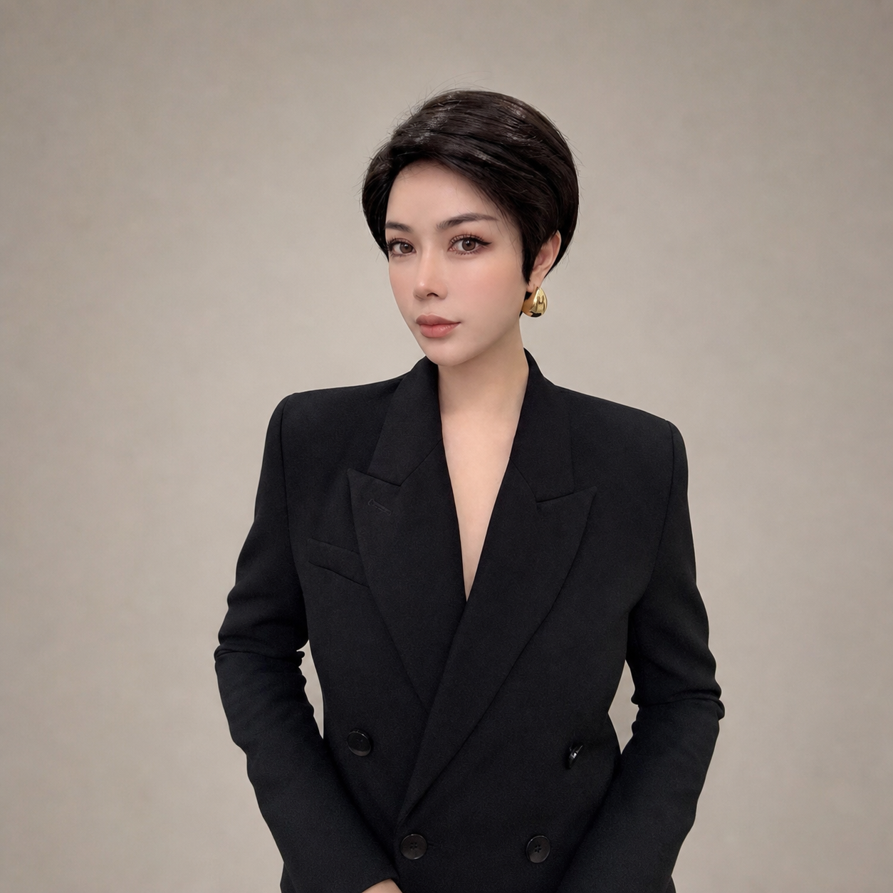明星王菲同款時尚全真髮