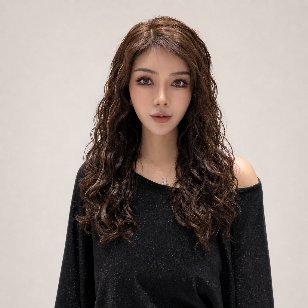 法師慵懶捲優雅氣質無瀏海全真髮